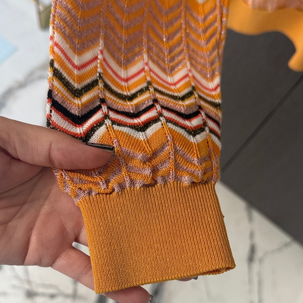 Maje Multicolor Chevron Crewneck Sweater - Picture 11 of 17